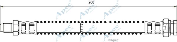 APEC BRAKING Тормозной шланг HOS3481